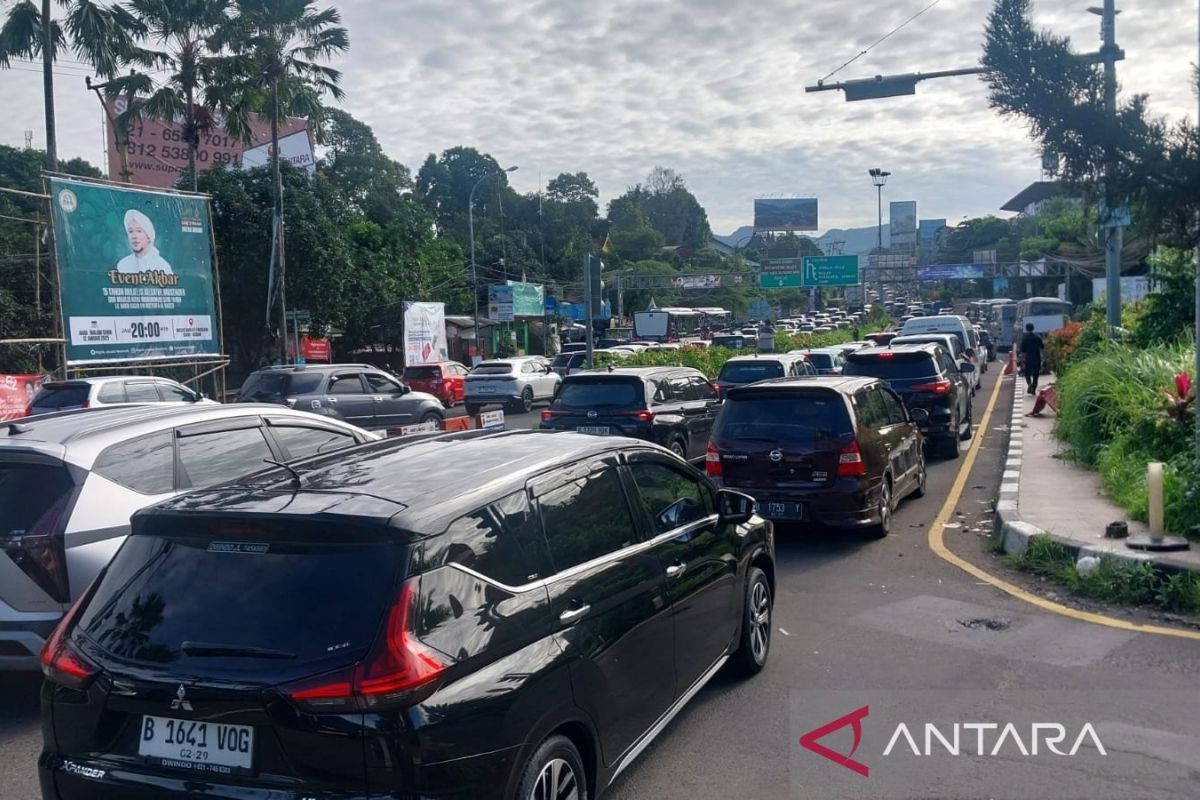 Polisi: Antrean kendaraan 2,5 km di Puncak karena pemeriksaan gage