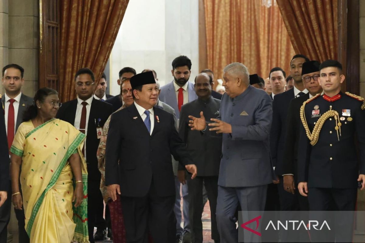 Prabowo soroti sejarah panjang RI-India saat jamuan kenegaraan