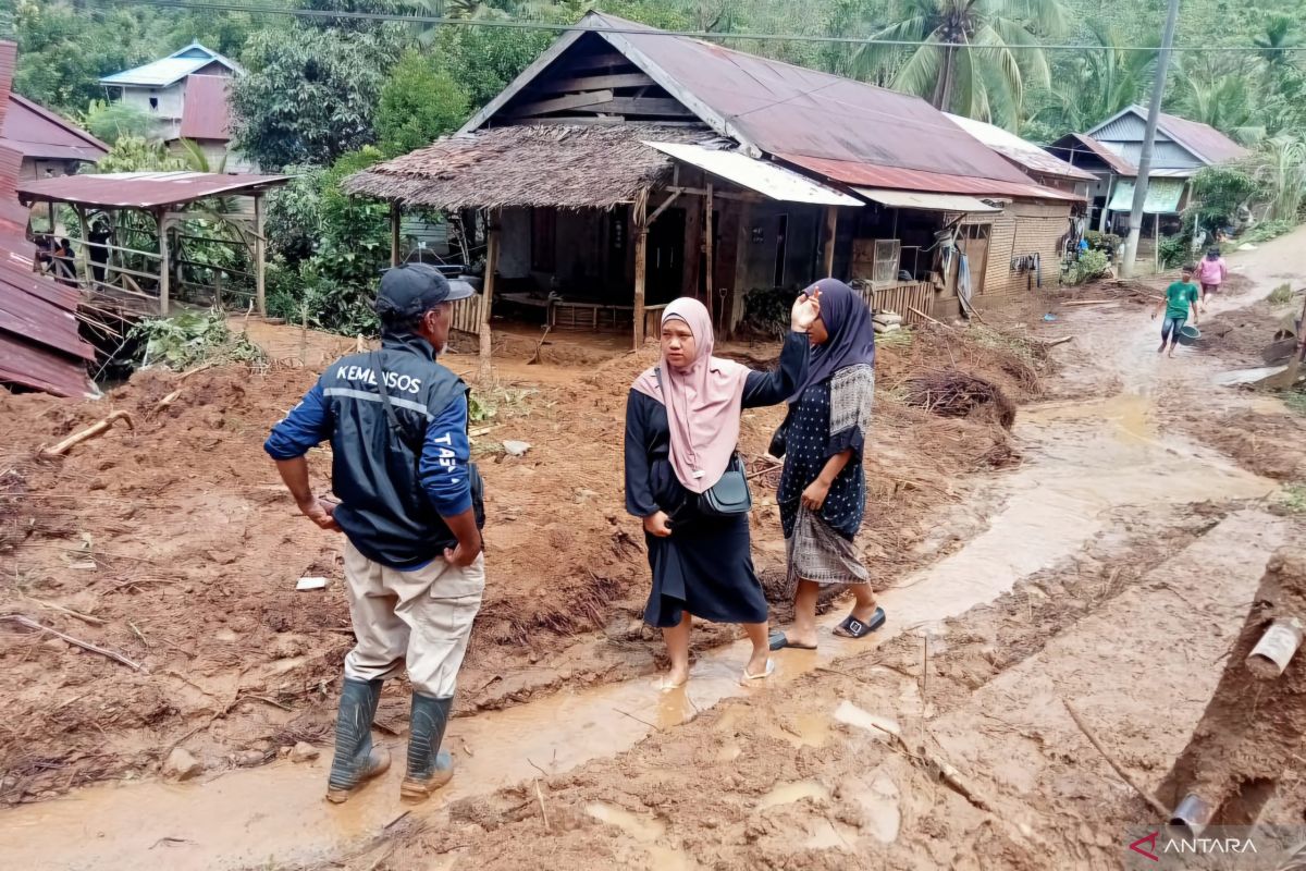 Kemensos kirim logistik dan Tagana untuk korban longsor Mamuju