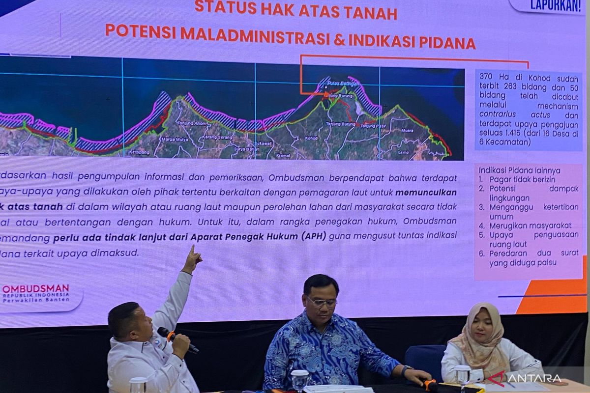 Ombudsman: 3.888 nelayan rugi Rp24 miliar akibat pagar laut Tangerang