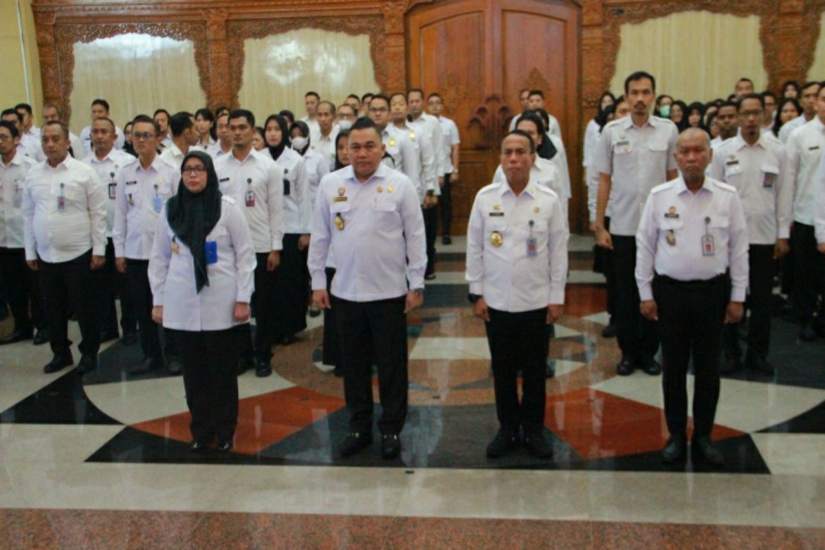 Kemenkum Jateng ikuti Apel Pagi Gabungan empat kementerian