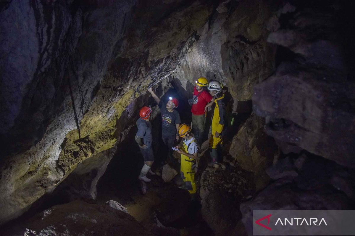 Pegiat teliti mikroorganisme dalam gua karst di Tasikmalaya