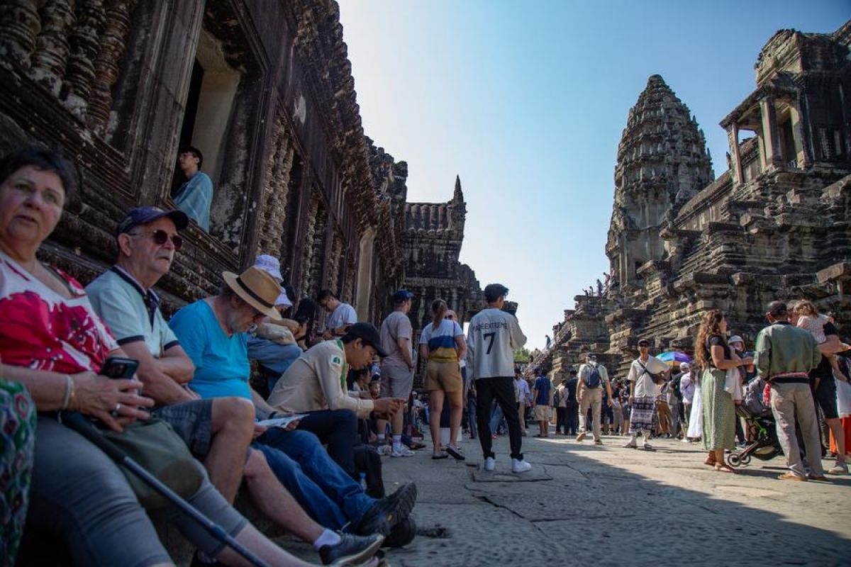 Kamboja rampungkan pemugaran kuil kuno di Taman Arkeologi Angkor