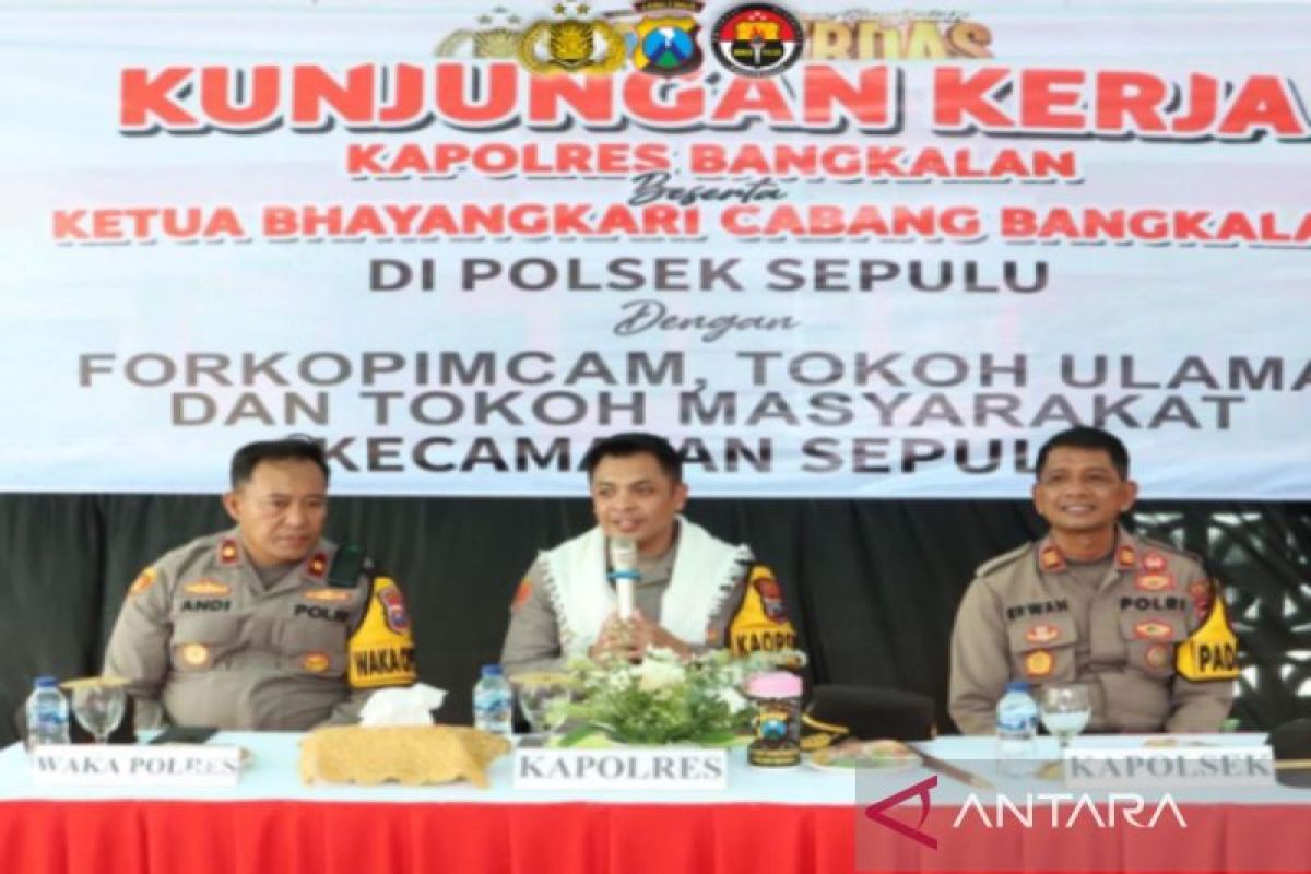 Polres Bangkalan gelar safari Kamtibmas untuk tekan kriminalitas