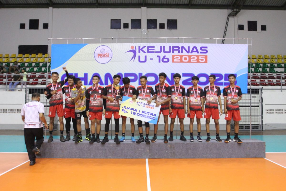 Patriot Purworejo dan Wahana juarai Kejurnas Voli U-16