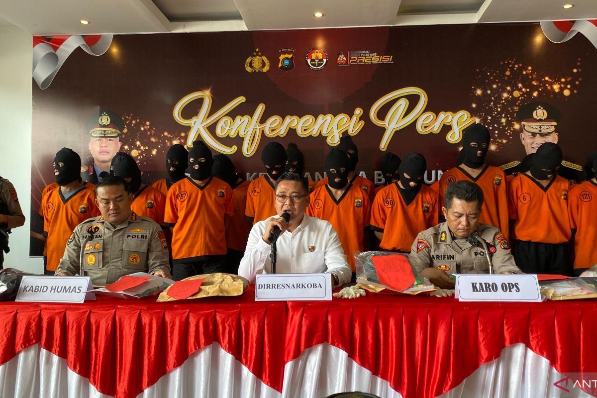 Polda Babel sita narkotika senilai Rp7,3 miliar pada Januari 2025