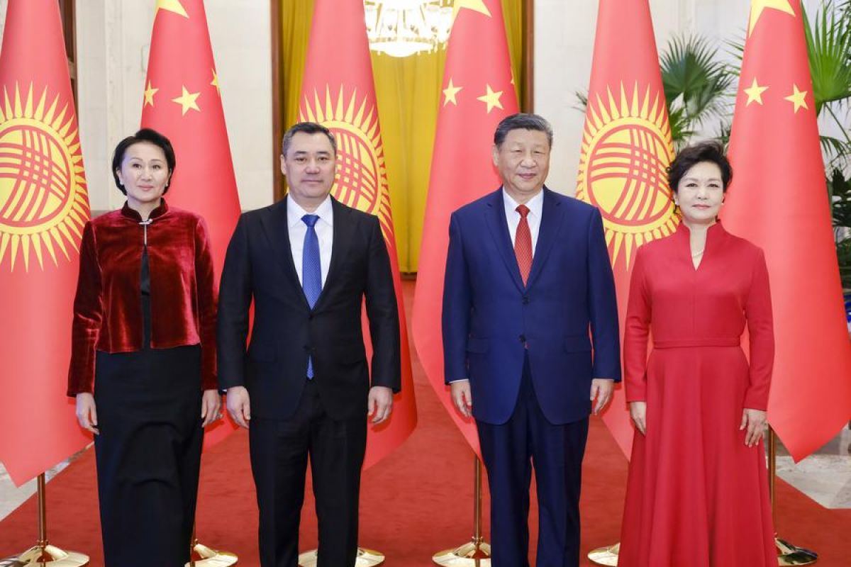 Presiden China gelar pembicaraan dengan Presiden Kirgizstan