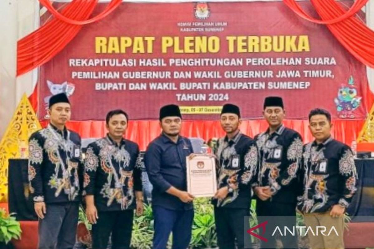 KPU Sumenep segera tetapkan  kepala daerah terpilih 2024