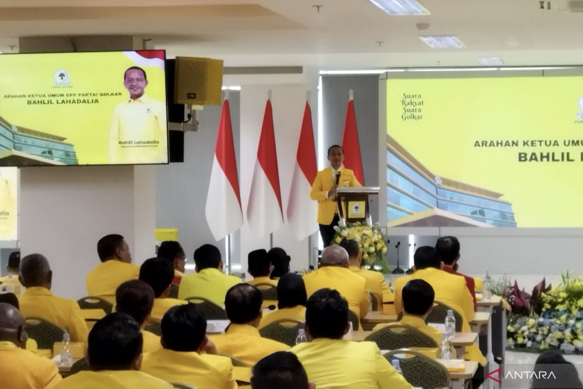 Bahlil di Rakernas Golkar 