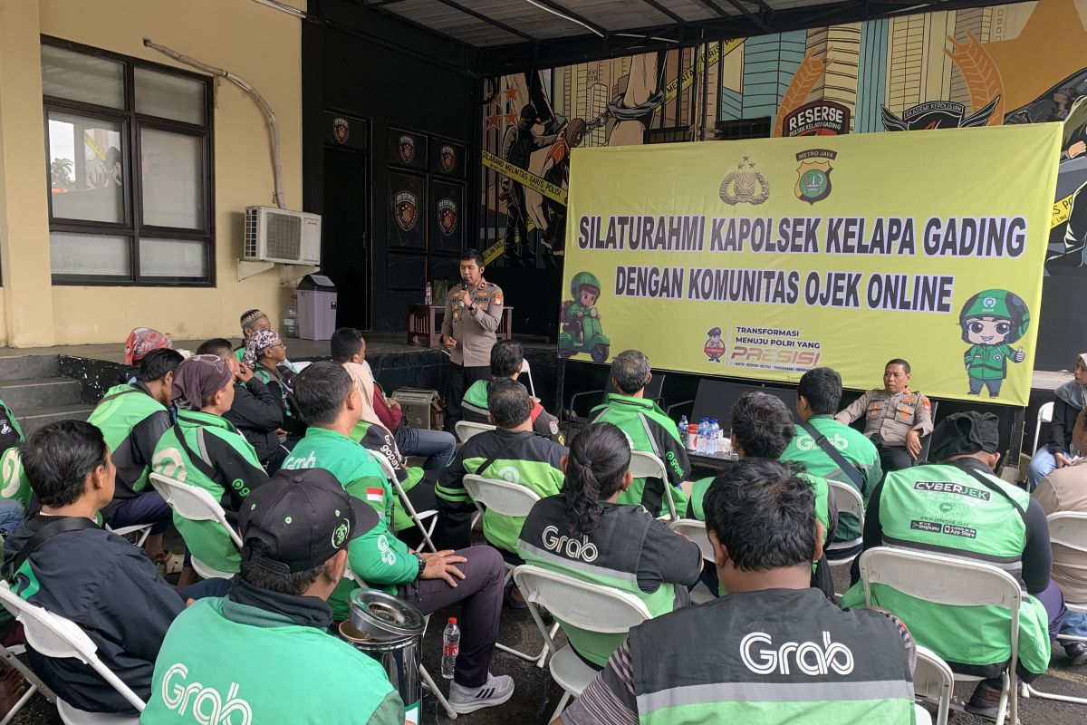 Polisi gandeng ojek daring untuk ketertiban hingga jauhi judi daring