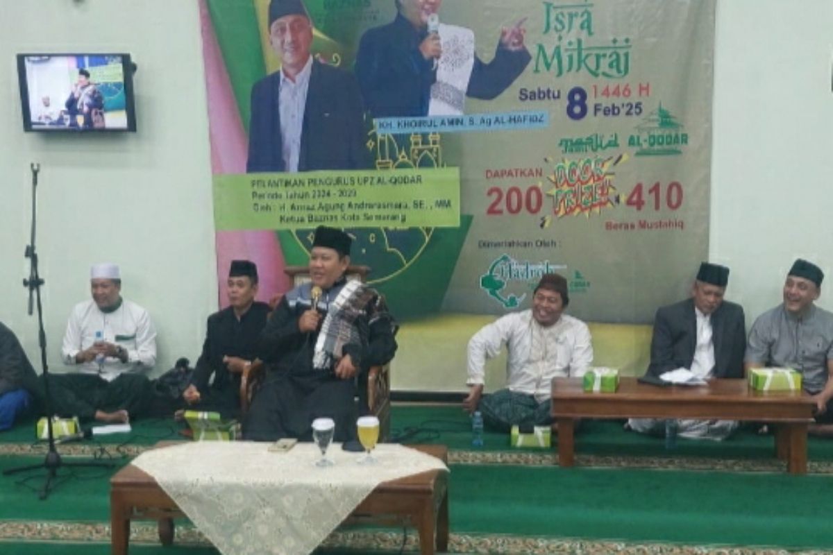 Ribuan muslim padati Pengajian Isra Mikraj di Masjid Alqodar Sendangmulyo