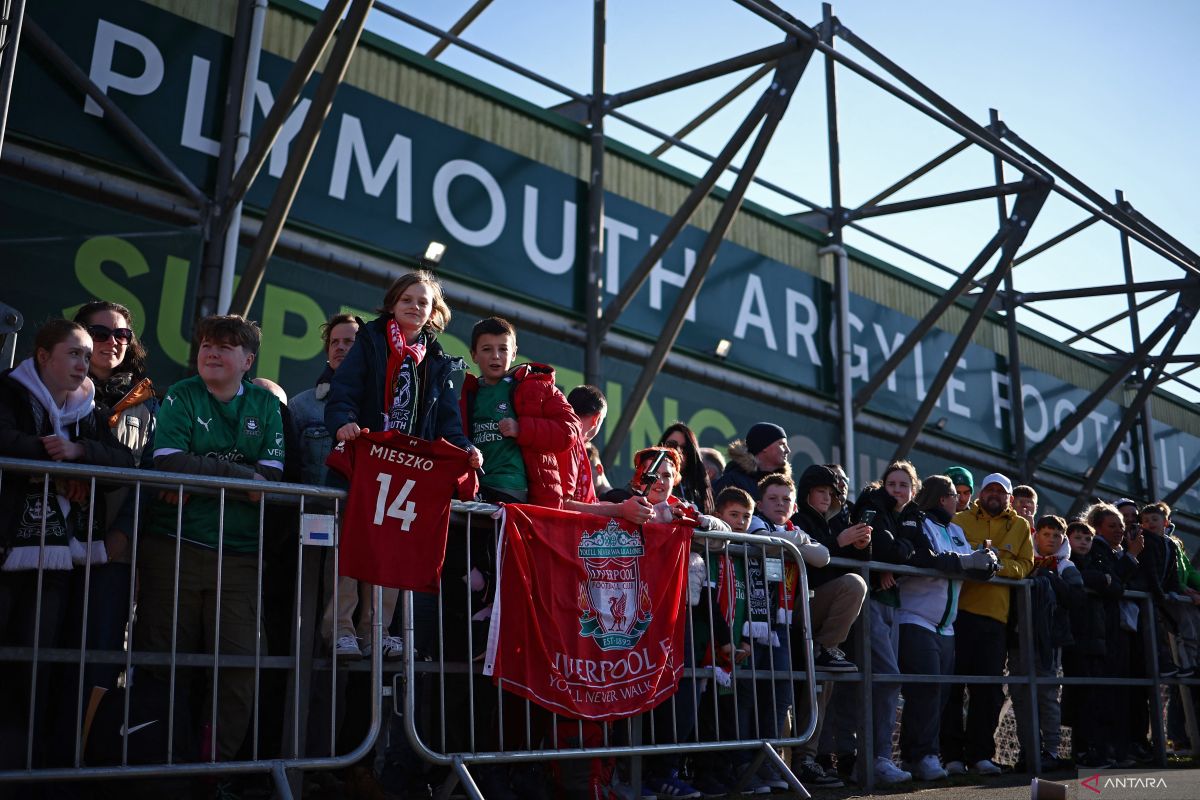 Liverpool tersingkir dari Piala FA setelah dikalahkan Plymouth Argyle