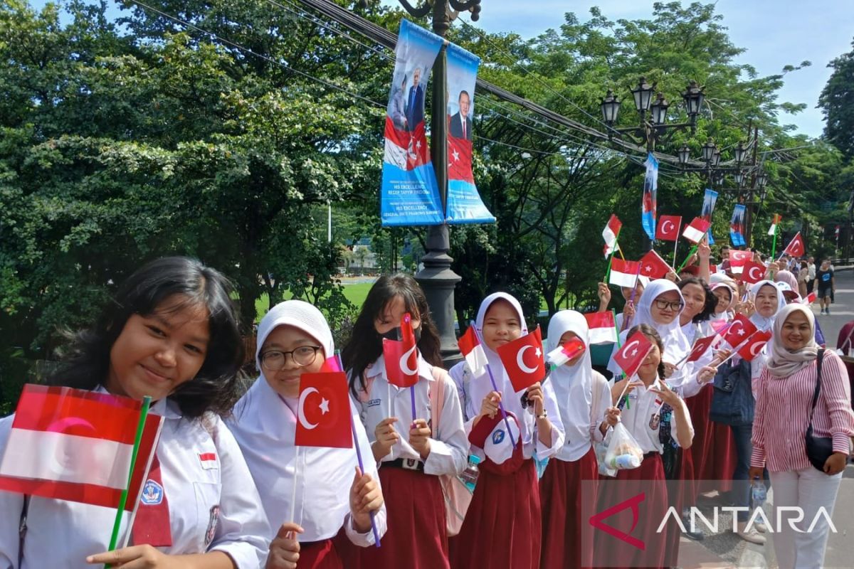 Presiden  RI Prabowo tiba di Istana Bogor sambut Presiden Turki Erdogan