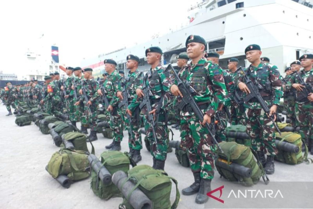 Kodam I Bukit Barisan berangkatkan 450 prajurit jaga perbatasan Papua