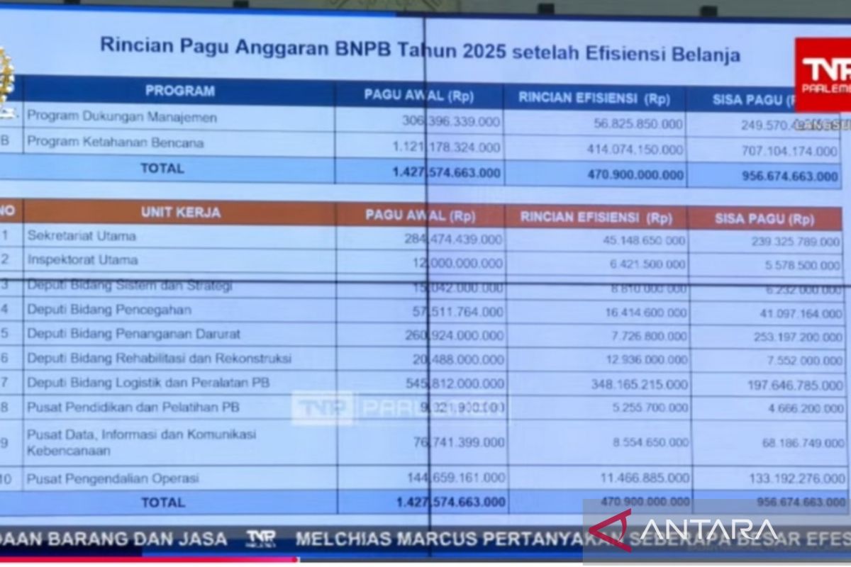 BNPB maksimalkan anggaran Rp956,67 miliar untuk ketahanan bencana