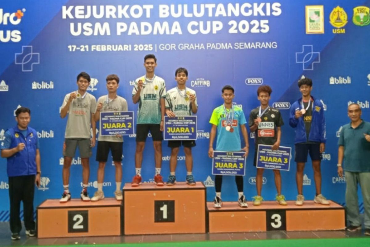 PB Arista juara umum Kejurkot Bulu Tangkis USM-Padma