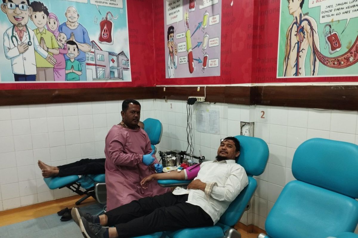 PMI Banda Aceh safari donor darah ke masjid dan warkop selama Ramadhan