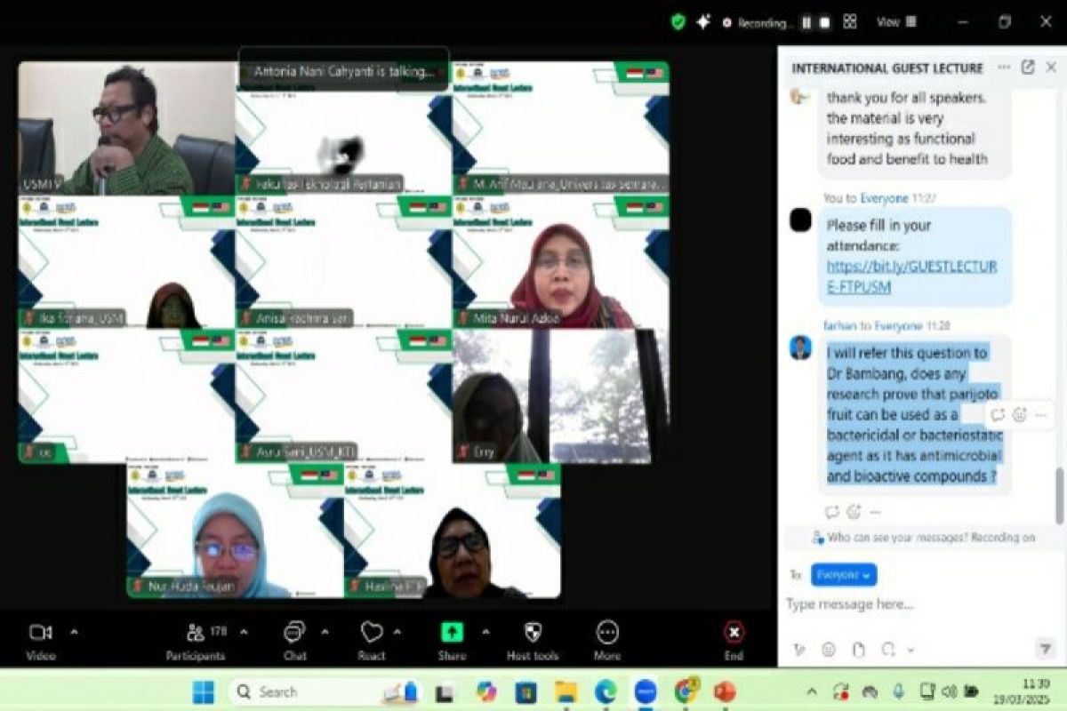 FTP USM gelar "International Guest Lecture" bahas inovasi pangan