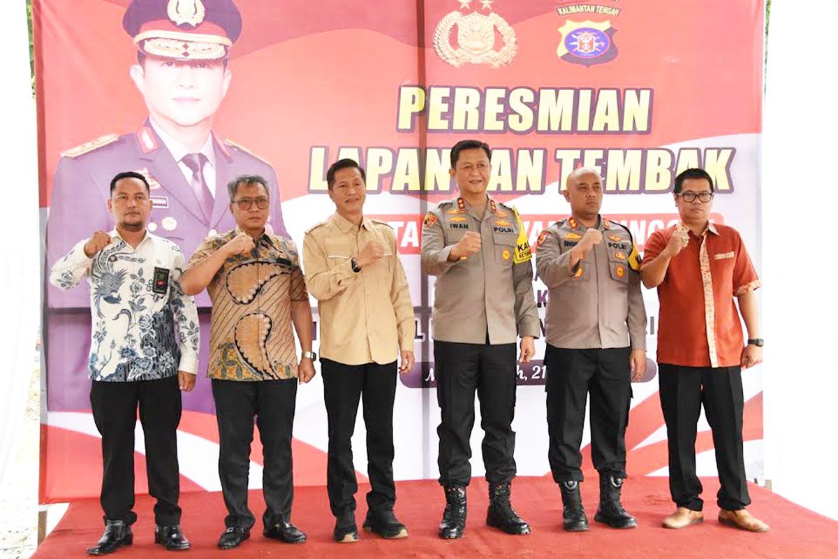 Kapolda Kalteng bersama Pj Bupati resmikan lapangan tembak Polres Barito Utara