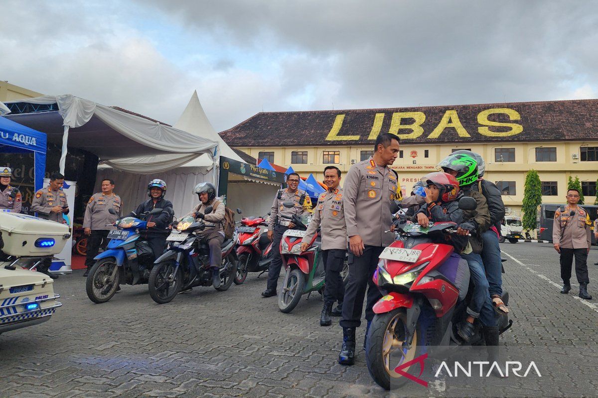 21 motor  pemudik program Valet Ride Polda Jateng tiba di Semarang