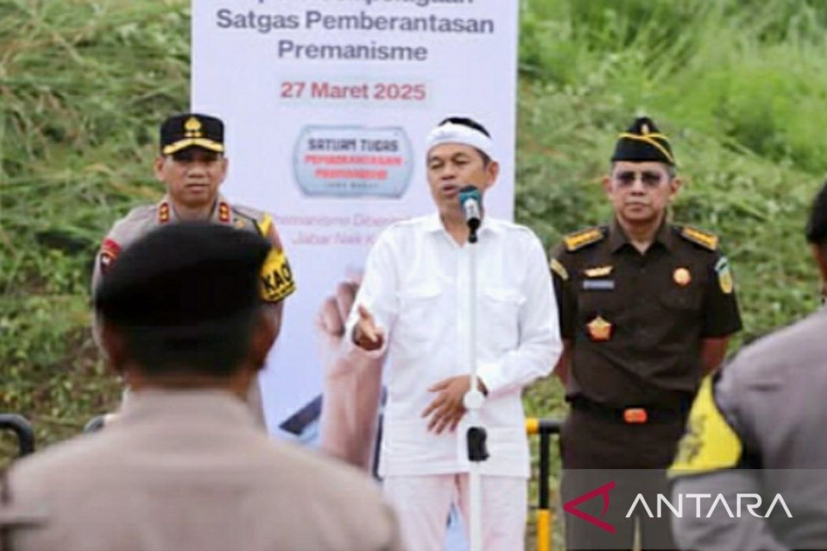 Gubernur Jabar pimpin apel Satgas Anti-Premanisme di kawasan industri