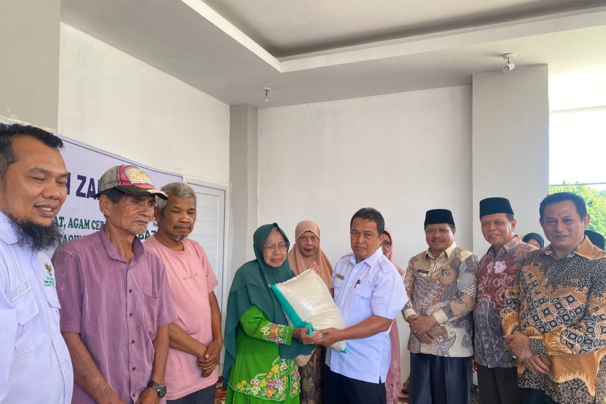 Baznas Agam bantu korban banjir lahar dingin Gunung Marapi