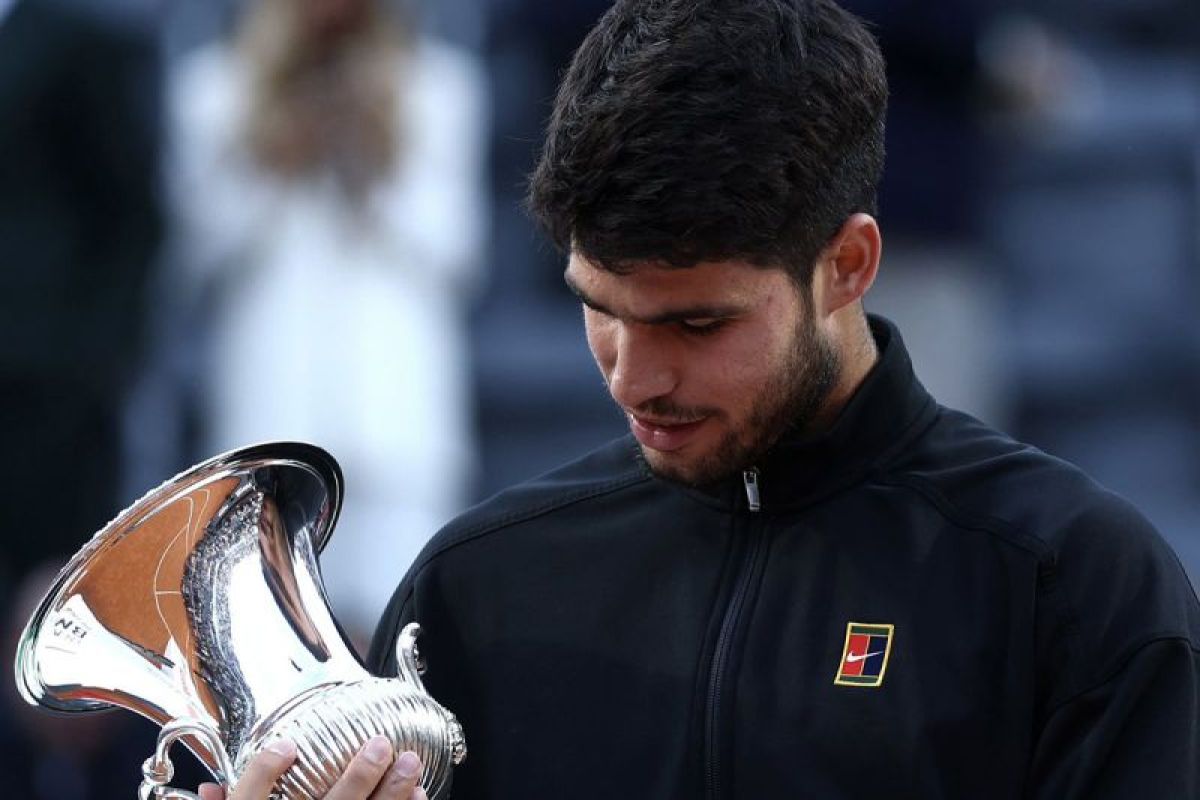 Alcaraz taklukkan Sinner di Roma, rebut gelar Masters 1000 ketujuh