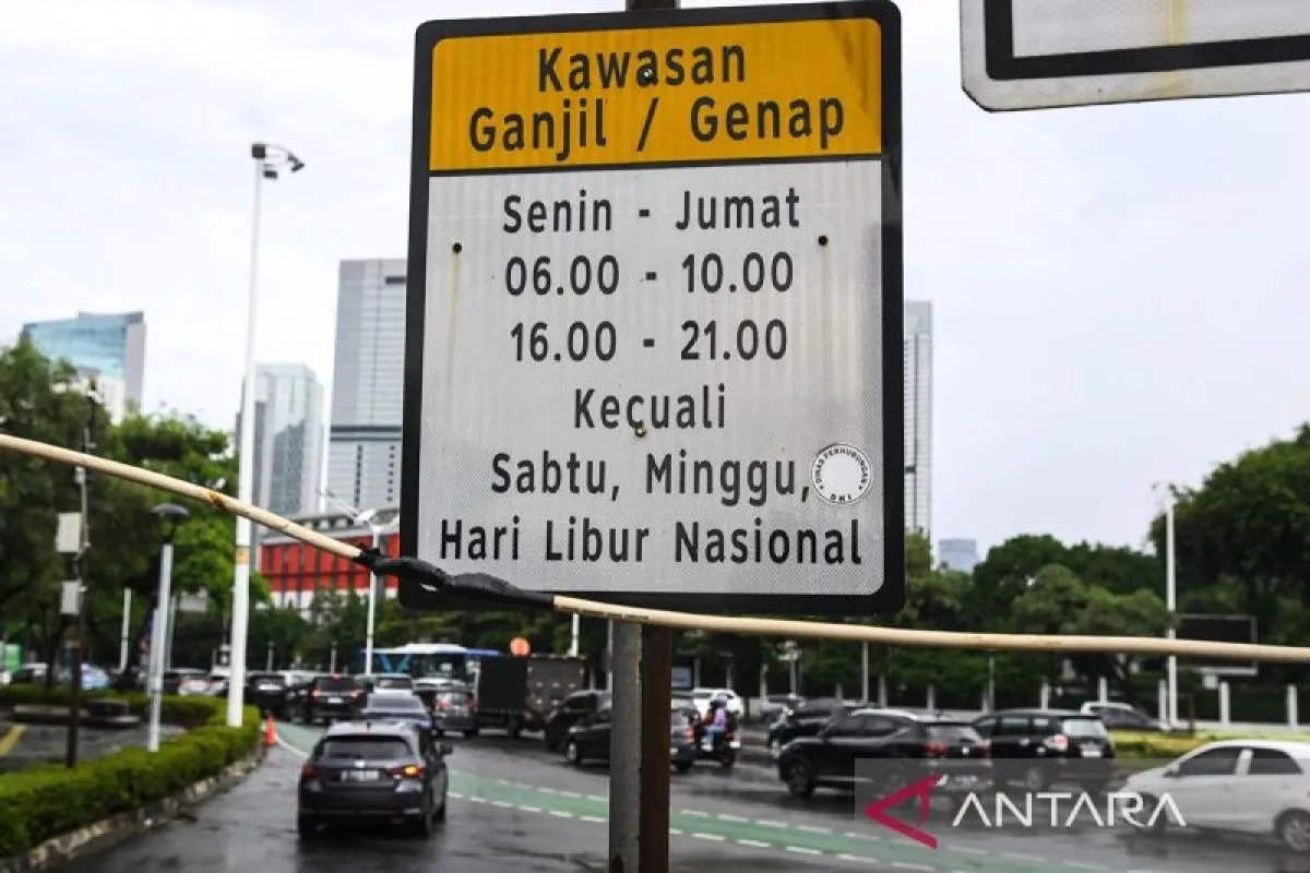 Ganjil genap pekan depan hanya tiga hari