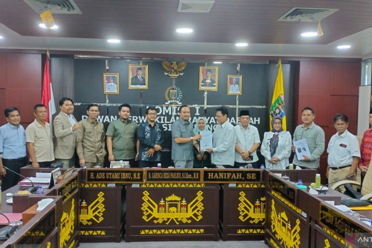 Panitia DOB Lampung Tenggara audiensi dengan Komisi I DPRD Lampung