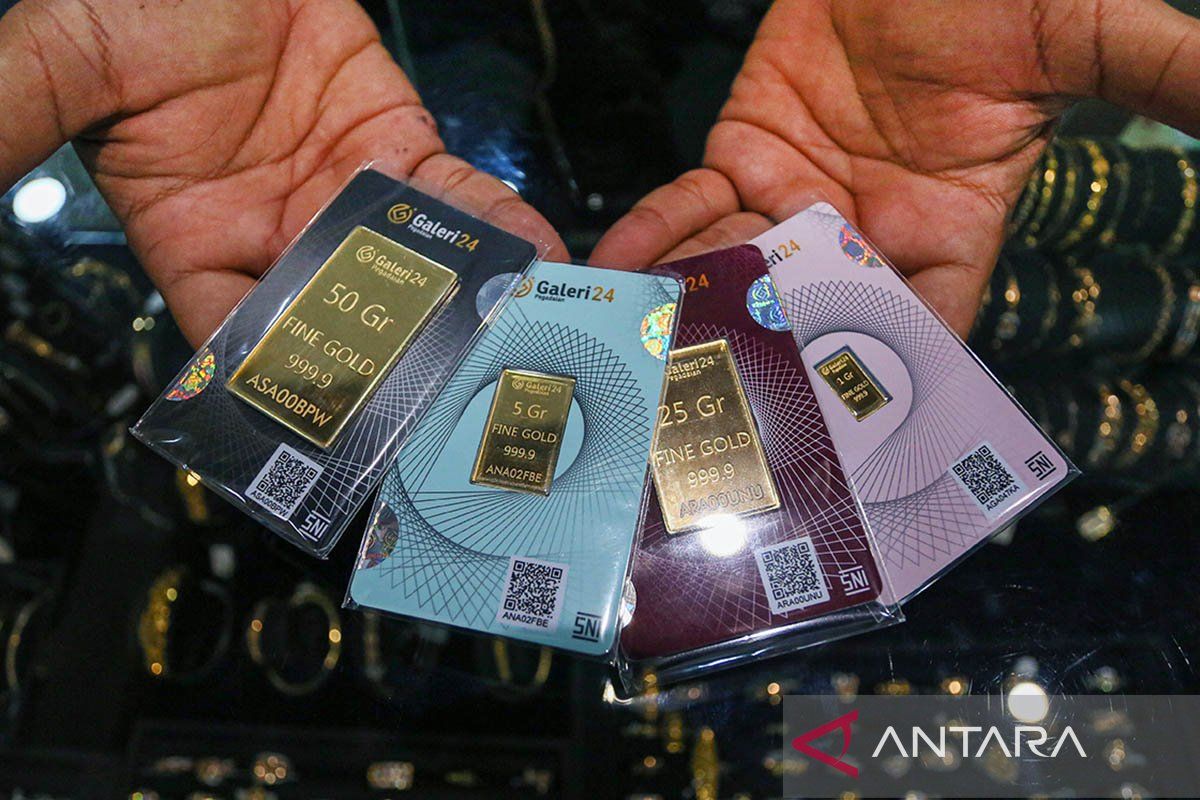 Harga emas di Pegadaian hari ini kompak meroket hingga Rp26.000/gram