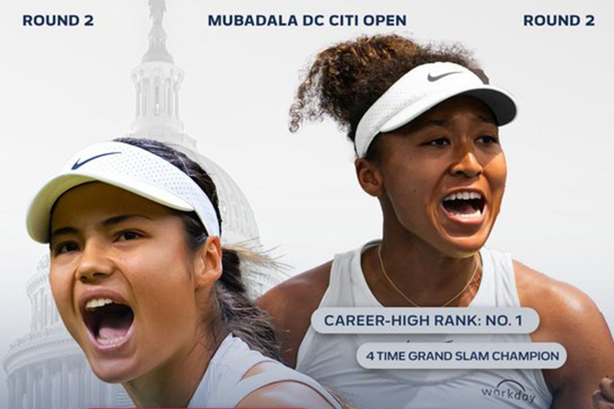 Raducanu dan Osaka bertemu di babak kedua DC Open