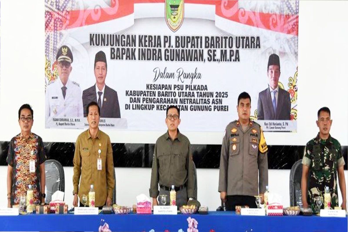 Pj Bupati Barut tutup kunker kesiapan PSU di dua kecamatan
