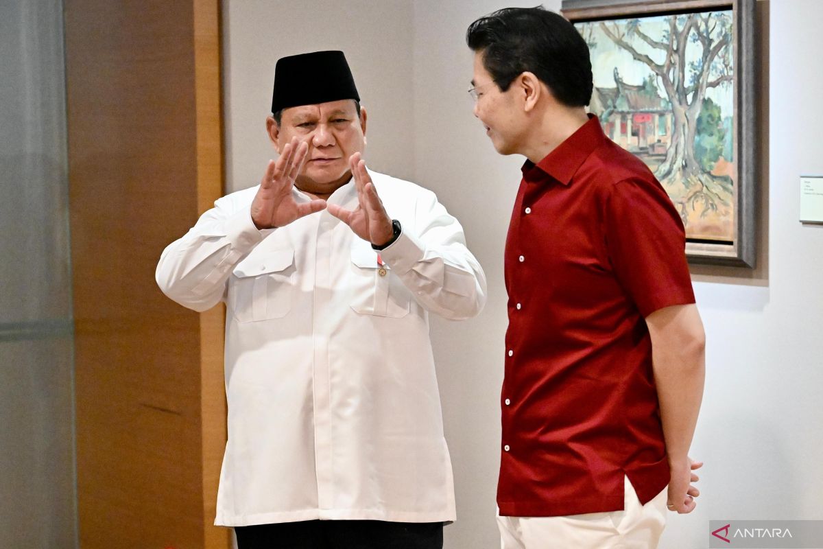 Prabowo disambut riuh penonton, hadiri parade Hari Nasional Singapura