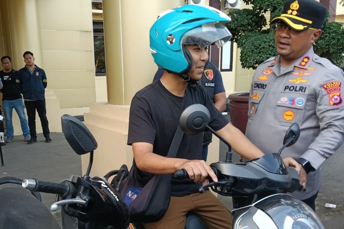Dalam Upaya Pemulihan Korban, Polres Serang Kembalikan Motor Curian Tanpa Biaya