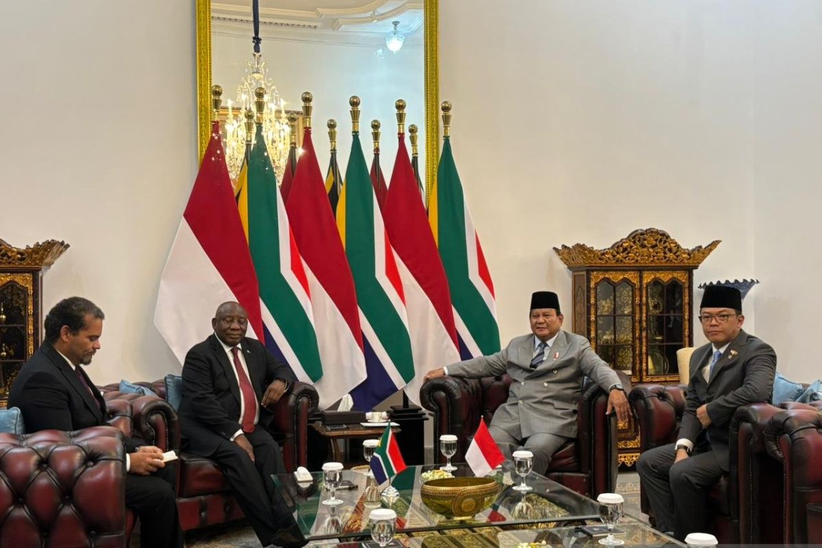 Presiden Prabowo terima kunjungan Presiden Afrika Selatan di Istana