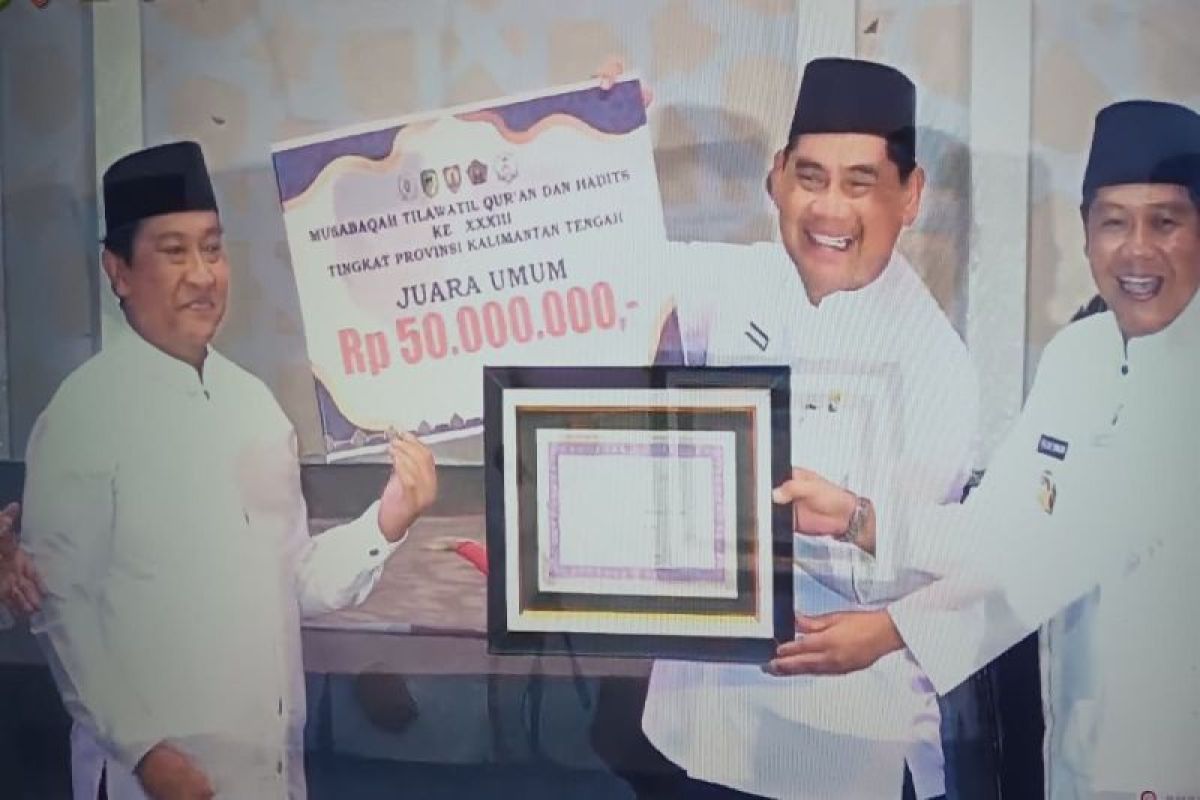 Shalahuddin bangga Barito Utara juara umum MTQH Kalteng