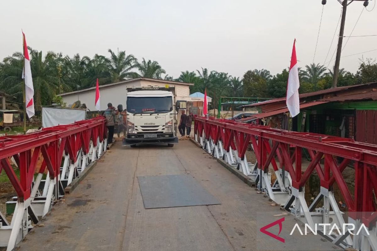 TNI AD berhasil selesaikan pembangunan jembatan di Langkat Sumut