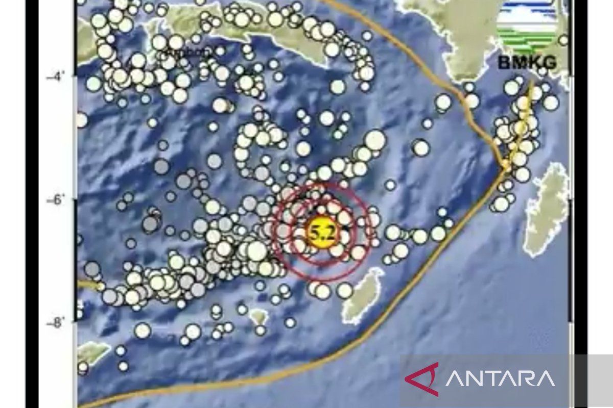 Gempa magnitudo 5,2 guncang Maluku Tenggara