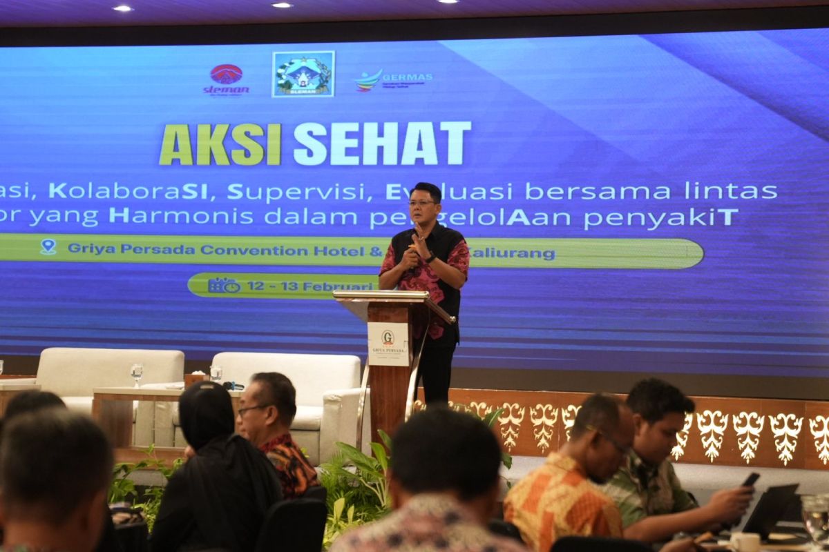 Dinas Kesehatan Sleman menggandeng lintas sektor gelar "Aksi Sehat"