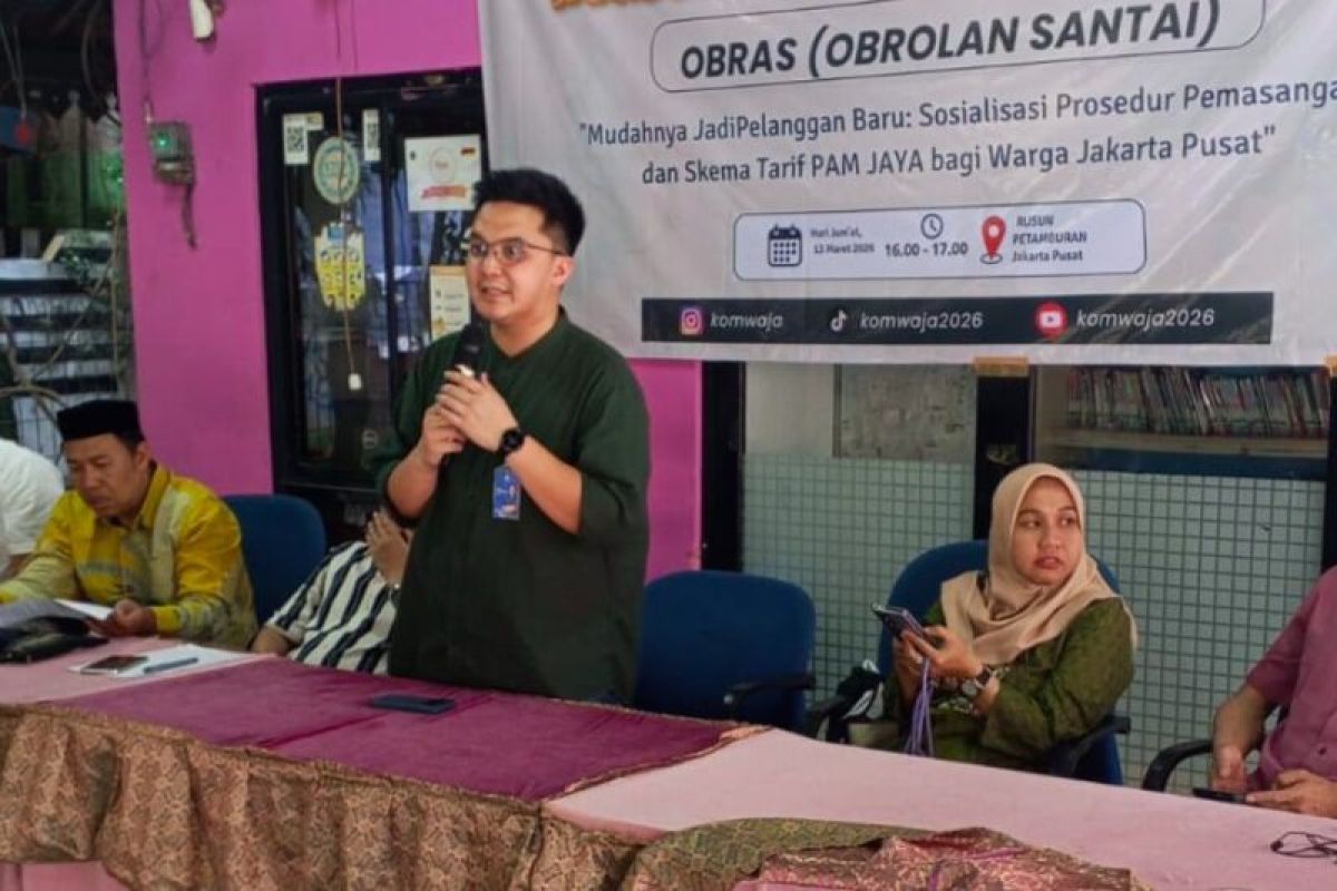 PAM Jaya ajak warga Petamburan dukung program pipanisasi air bersih