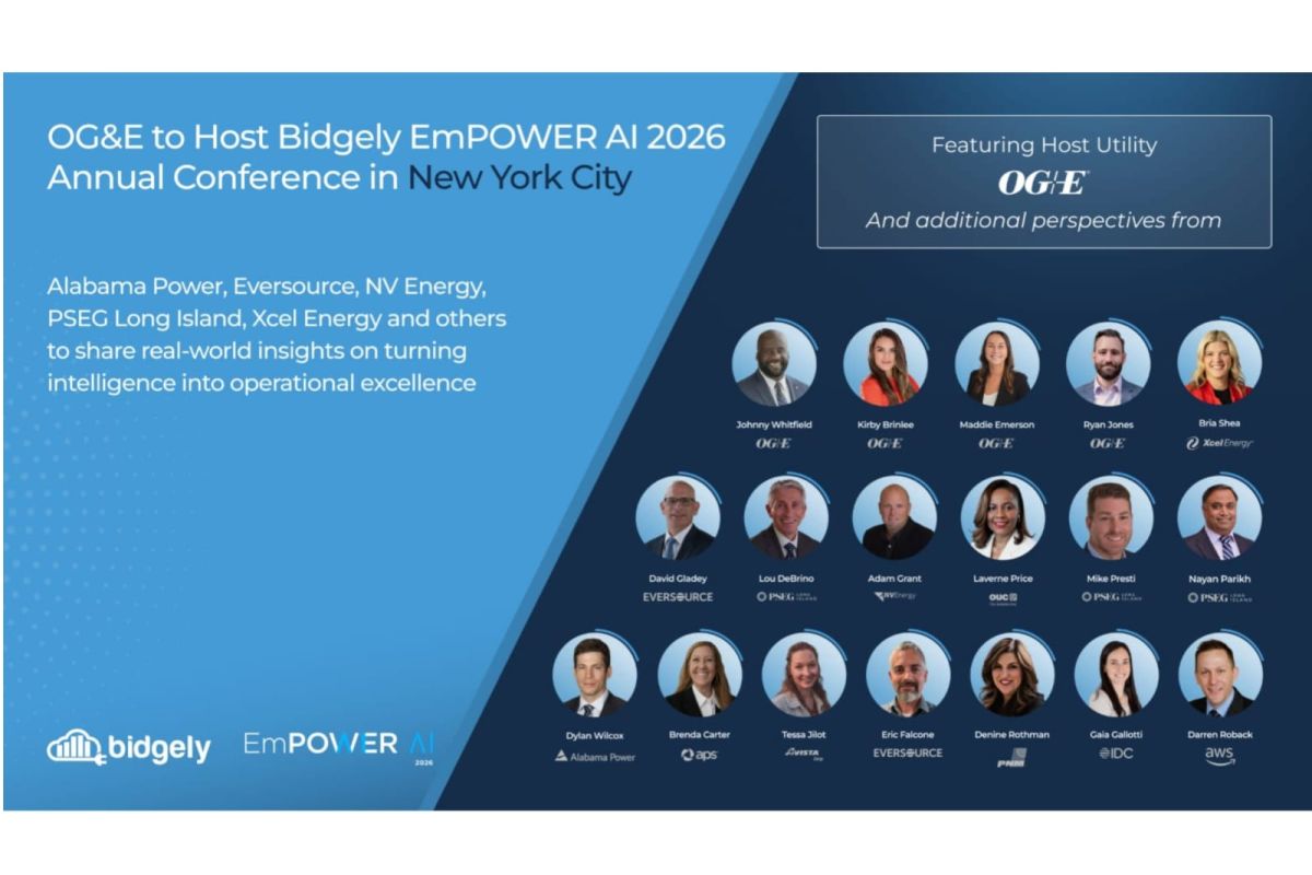 OG&E Akan Menjadi Tuan Rumah Konferensi Tahunan EmPOWER AI 2026 Bidgely di New York City