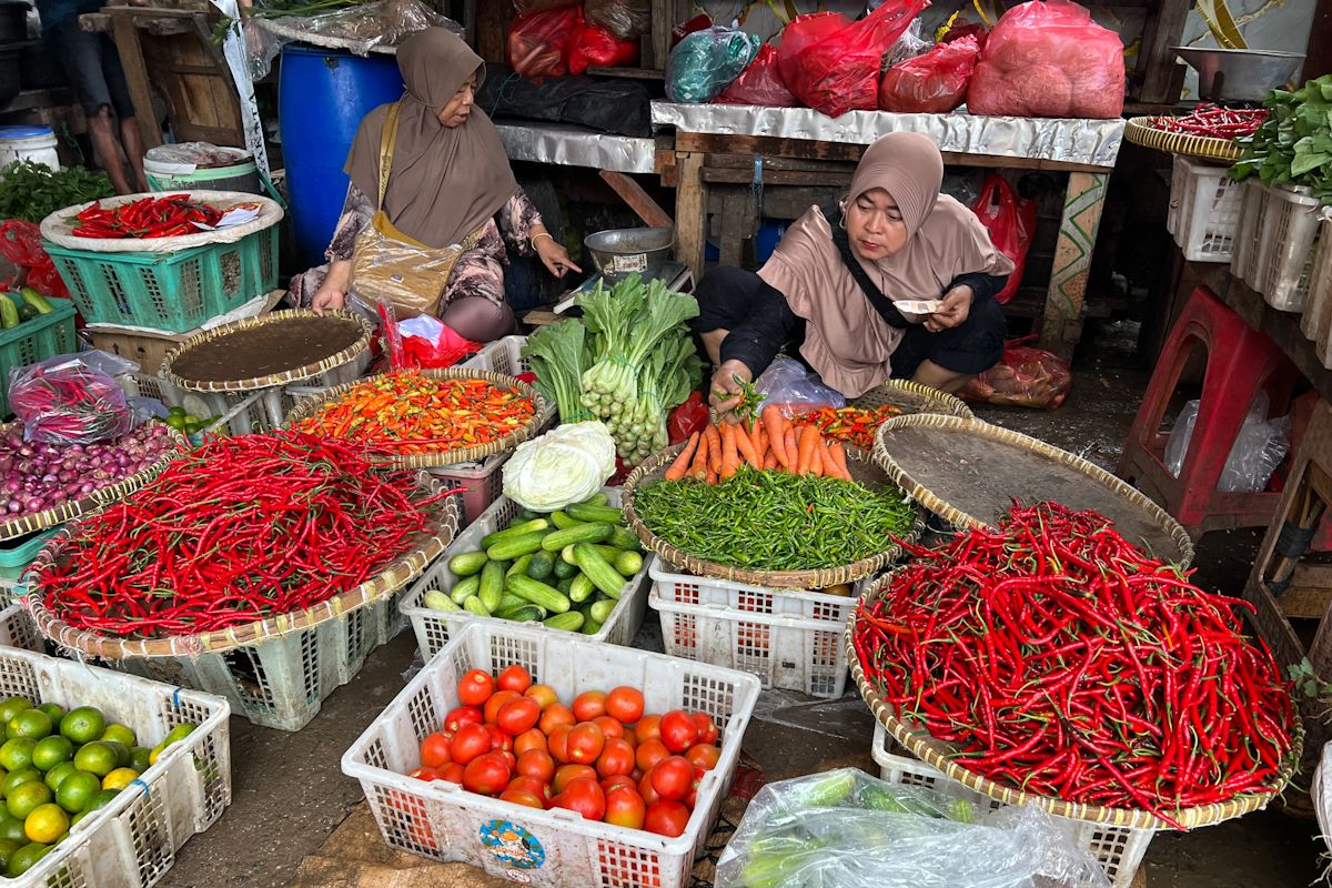 Selasa, harga cabai rawit merah tembus Rp165.000/kg, telur Rp44.100/kg