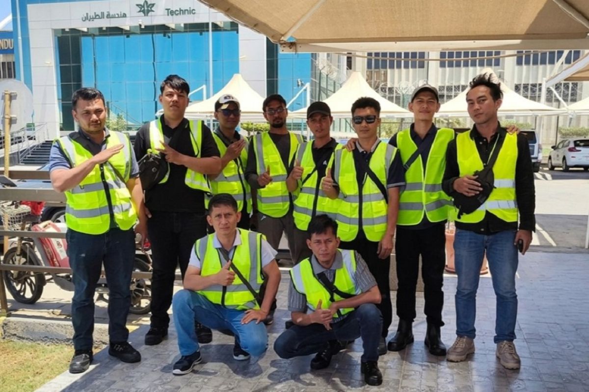 GDPS berangkatkan 10 tenaga kerja pemeliharaan pesawat di Arab Saudi