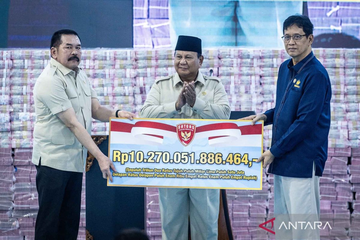 Satgas PKH serahkan Rp10,27 triliun ke kas negara