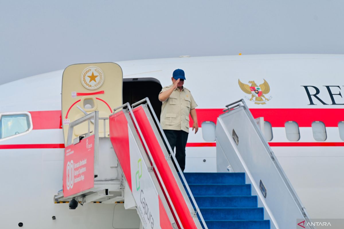 Prabowo bertolak ke Malang pimpin panen raya tebu, kedelai, padi