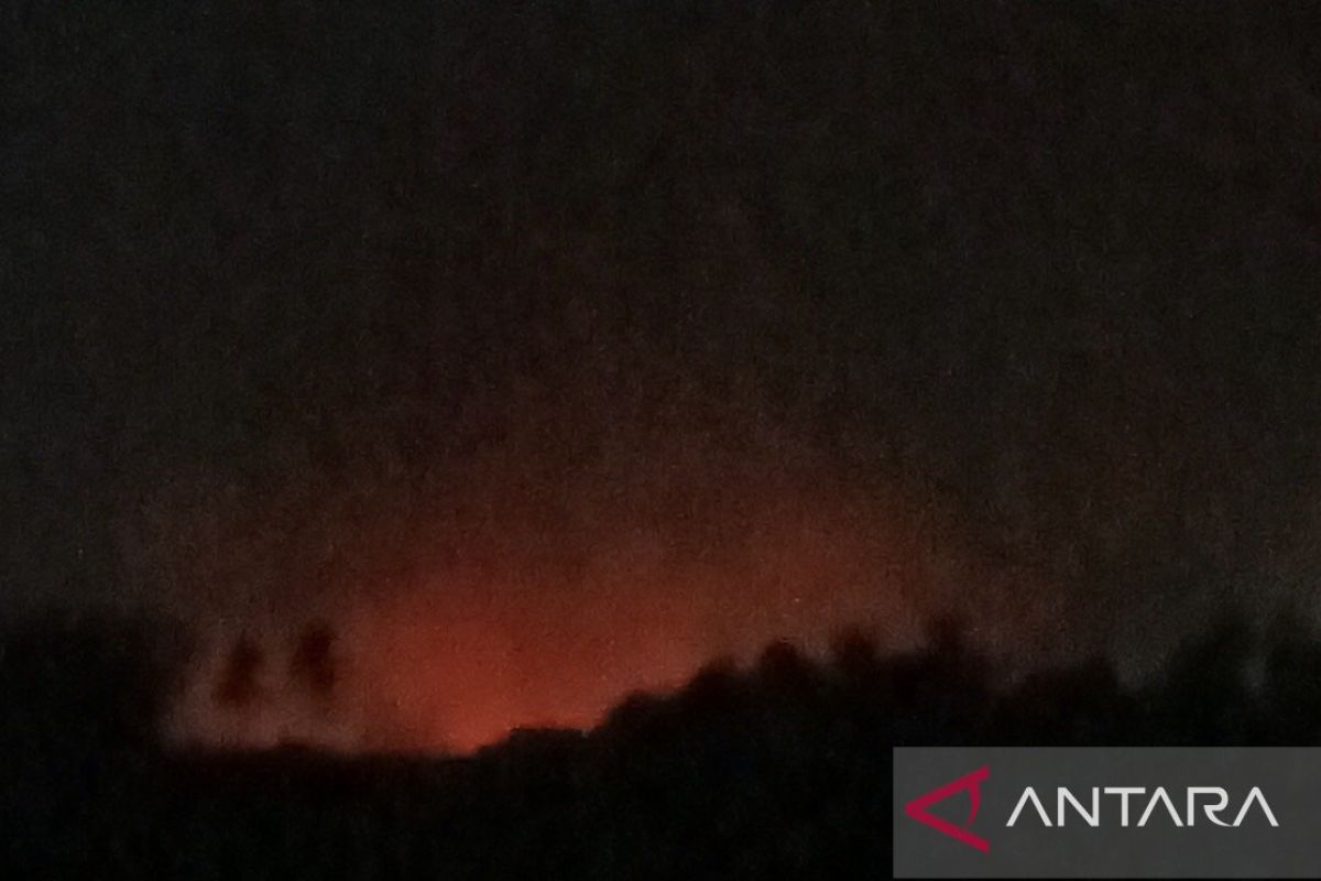 Petugas padamkan kebakaran lahan di kawasan Tol Balikpapan-Samarinda