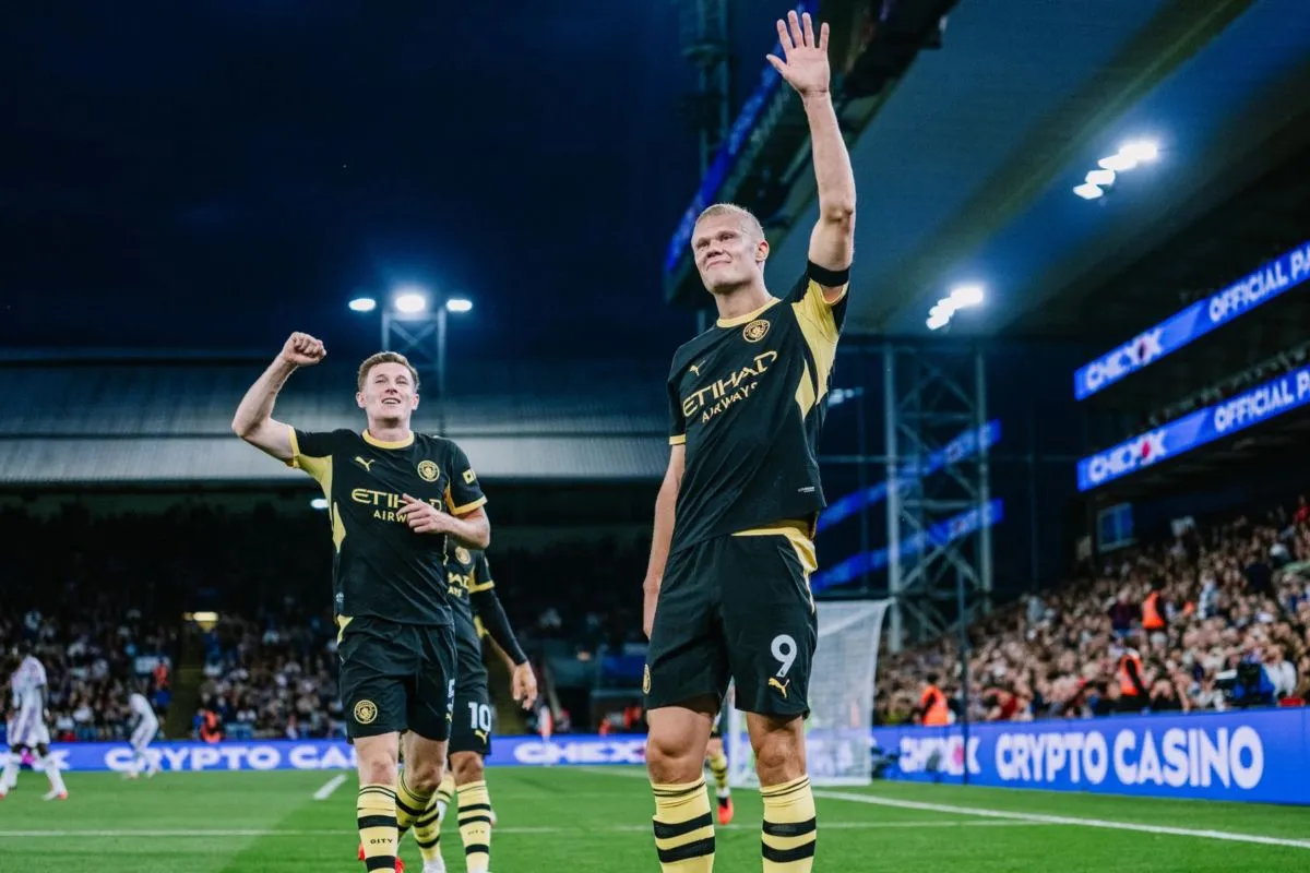 Erling Haaland dua gol, Manchester City kalahkan Crystal Palace 4-1