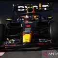 Aksi pembalap pada kualifikasi balapan F1 Monako