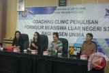 Coaching Clinic Studi Luar Negeri Mahasiswa-Dosen Unima