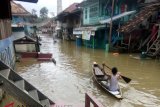 Banjir rendam puluhan rumah dan sawah warga